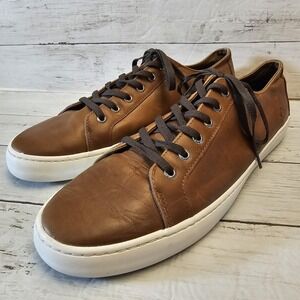 Sperry Top-Sider Shoes Mens Size 14 Brown Leather Low Top Casual Sneaker Classic